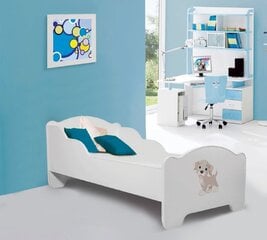 Lastevoodi Adrk Furniture Amadis Dog, 70x140 cm, valge цена и информация | Детские кровати | hansapost.ee