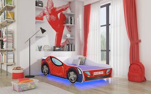 Adrk Furniture LED Spider, 70x140 см, красный цвет цена и информация | Детские кровати | hansapost.ee
