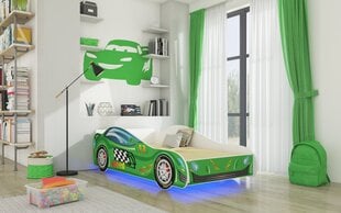Lastevoodi Adrk Furniture Led Speed, 80x160 cm, roheline hind ja info | Lastevoodid | hansapost.ee
