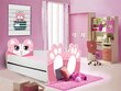 Lastevoodi Adrk Furniture Bear, 80x160 cm, roosa/valge hind ja info | Lastevoodid | hansapost.ee