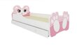 Lastevoodi Adrk Furniture Bear, 80x160 cm, roosa/valge цена и информация | Lastevoodid | hansapost.ee