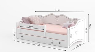 Детская кровать ADRK Furniture Emka 80x160 см, различные цвета цена и информация | Детские кровати | hansapost.ee
