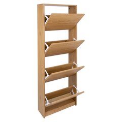 Jalatsikapp Aalborg 49x18xH160cm, tamm price and information | Shoe cupboards, shoe racks | hansapost.ee