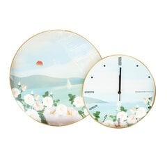 Настенные часы NORA с рисунком 40х60см, цветы цена и информация | Часы | hansapost.ee