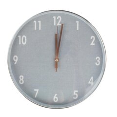 Wall clock GLAM D30cm, silver цена и информация | Часы | hansapost.ee