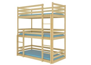 Narivoodi Adrk Furniture Tedro, 90x200 cm, pruun цена и информация | Детские кровати | hansapost.ee