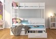 Narivoodi Adrk Furniture Etapo, 90x200 cm, roosa/pruun цена и информация | Lastevoodid | hansapost.ee