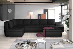 Мягкий угловой диван Giovanni, черный цена и информация | Угловые диваны | hansapost.ee