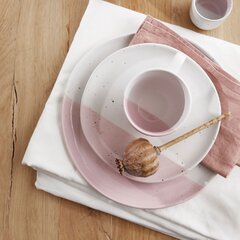 Тарелка Luve D27см, бело-розовая цена и информация | Посуда, тарелки, обеденные сервизы | hansapost.ee