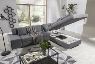 Pehme nurgadiivan Porto, must/valge price and information | Corner sofas and corner sofa beds | hansapost.ee