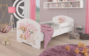 Детская кроватка Adrk Furniture Pepe Dogs, 80х160 см, белого цвета цена и информация | Детские кровати | hansapost.ee