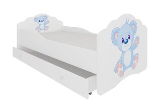 Lastevoodi Adrk Furniture Casimo Bear, 80x160 cm, valge цена и информация | Детские кровати | hansapost.ee