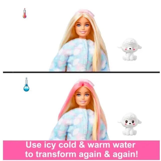 Figuur nukk Barbie Cutie Reveal üllatus valge lammas + aksessuaarid hind ja info | Mänguasjad tüdrukutele | hansapost.ee