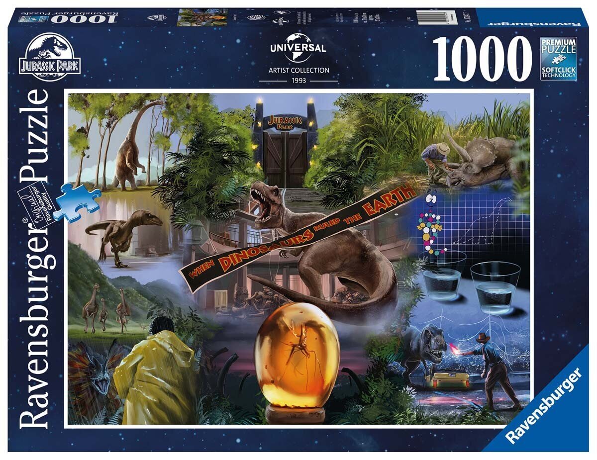 Ravensburgeri pusle Jurassic Park 1000p 17147 цена и информация | Pusled lastele ja täiskasvanutele | hansapost.ee