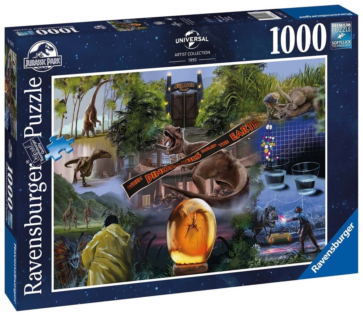 Ravensburgeri pusle Jurassic Park 1000p 17147 цена и информация | Pusled lastele ja täiskasvanutele | hansapost.ee