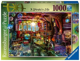 Пазл Ravensburger Pirate Life, 1000 д. цена и информация | Пазлы | hansapost.ee