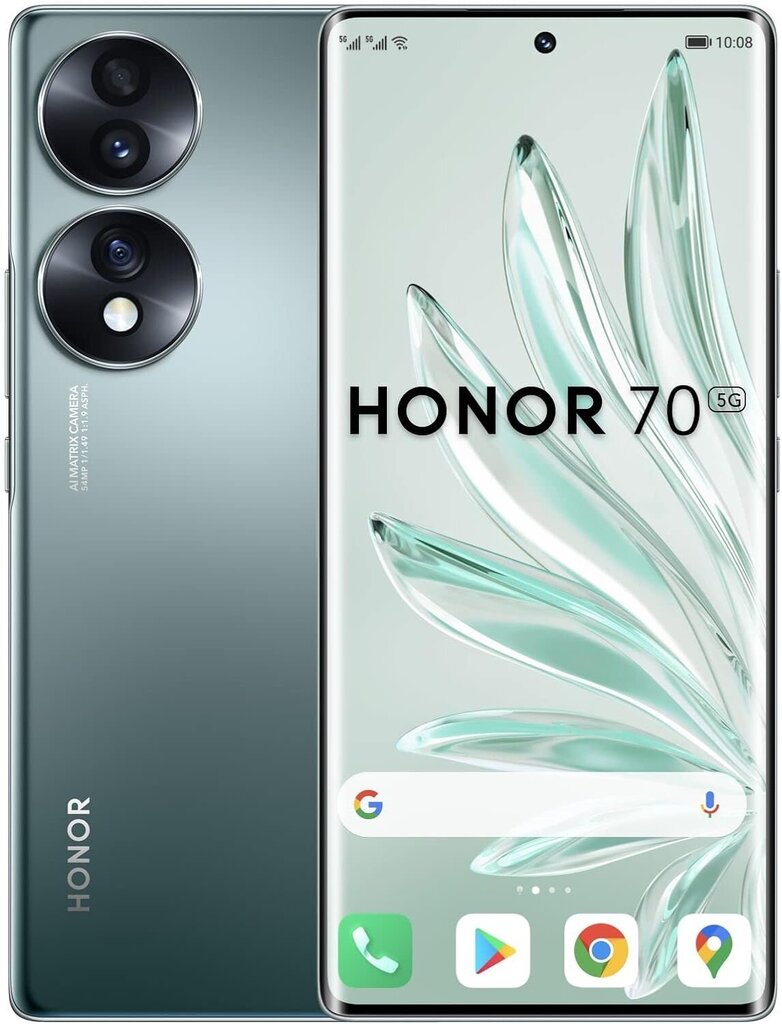 Телефон Honor 70 8/256 ГБ Emerald Green цена | hansapost.ee