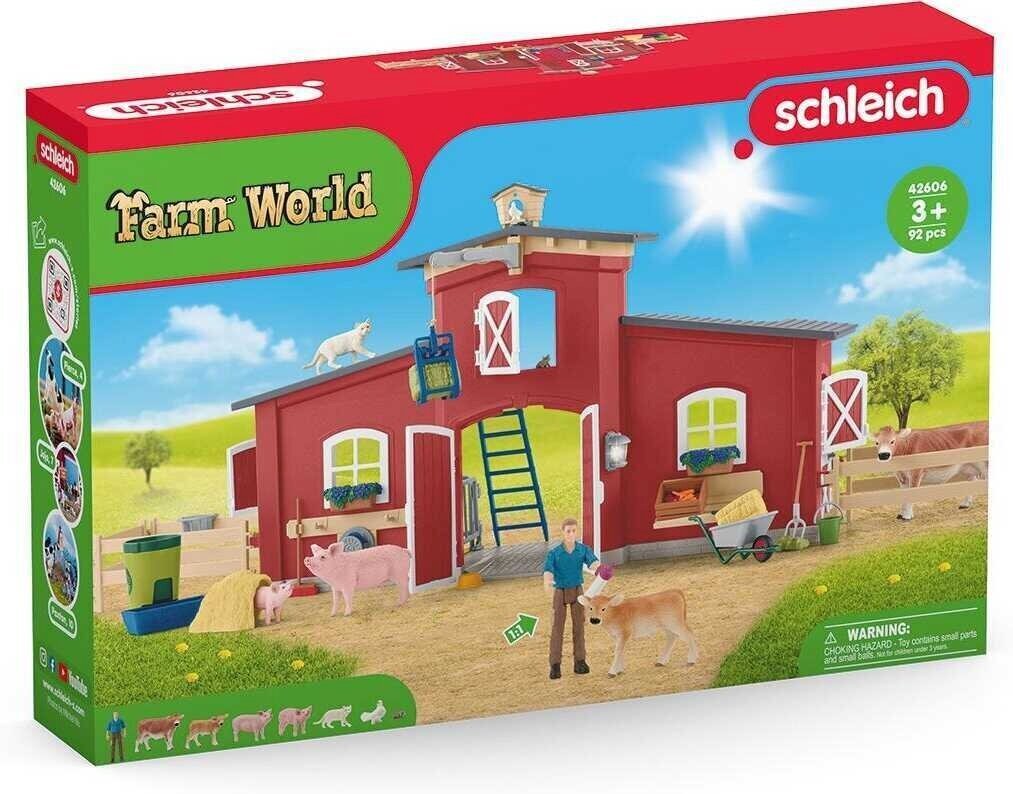 Mängukomplekt Farm World Schleich 42606 punane Laut цена и информация | Mänguasjad poistele | hansapost.ee