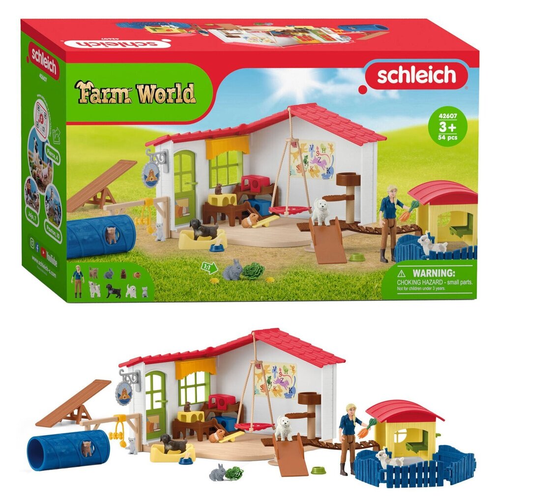 Mängukomplekt Farm World Schleich 42607 Lemmikuhotell цена и информация | Mänguasjad tüdrukutele | hansapost.ee