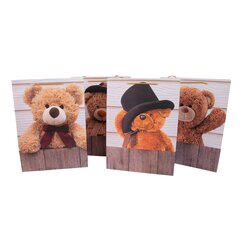 Подарочный пакет TEDDY, 31x42x12см, микс цена и информация | Подарочные упаковки | hansapost.ee