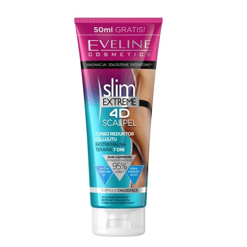 Tselluliidivastane seerum Eveline Slim Extreme 4D Scalpel 250 ml hind ja info | Nahka pinguldavad tooted | hansapost.ee