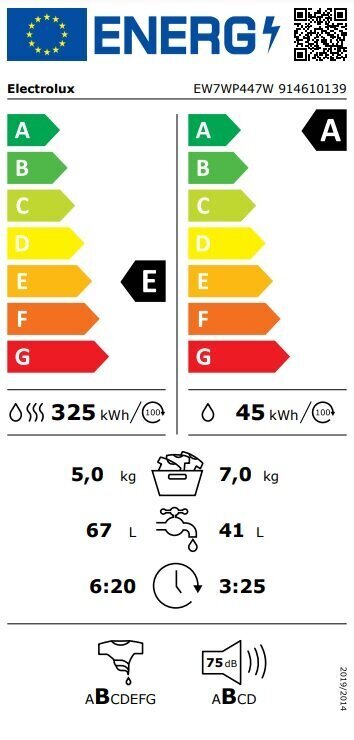 Electrolux EW7WP447W hind ja info | Pesumasinad | hansapost.ee