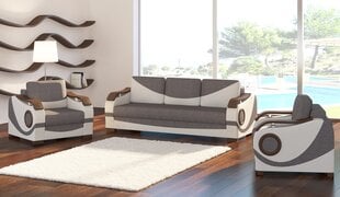 Комплект мягкой мебели из 3 предметов  Puerto 3+1+1, белый/серый цвет цена и информация | Комплекты мягкой мебели | hansapost.ee