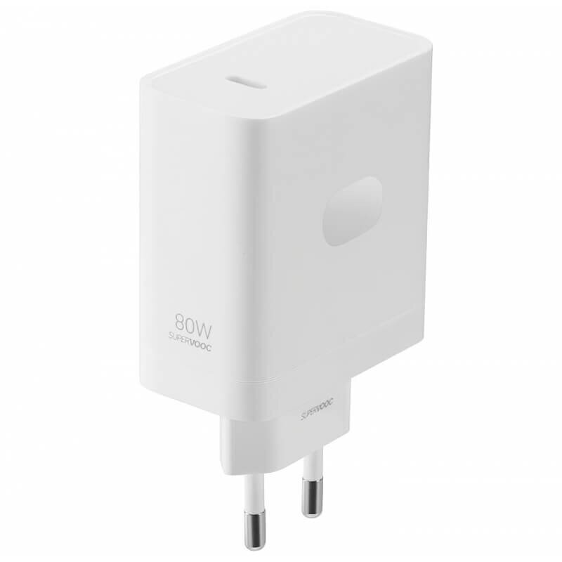 Laadija originaal OnePlus SUPERVOOC GaN Charger Type-C 80W pakendis valge hind ja info | Laadijad mobiiltelefonidele | hansapost.ee