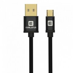 Evelatus Data cable Micro USB EDC02 Dual Side - Blister Grey hind ja info | Mobiiltelefonide kaablid | hansapost.ee