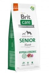 Brit Care HP Senior Lamb&Rice vanematele koertele, 12 kg price and information | Koerte kuivtoit ja krõbinad | hansapost.ee