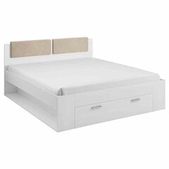 Кровать Hakano Oratorio, 160х200 см, белого цвета цена и информация | Кровати | hansapost.ee