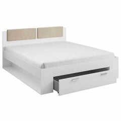 Кровать Hakano Oratorio, 140x200 см, белый цвет цена и информация | Кровати | hansapost.ee