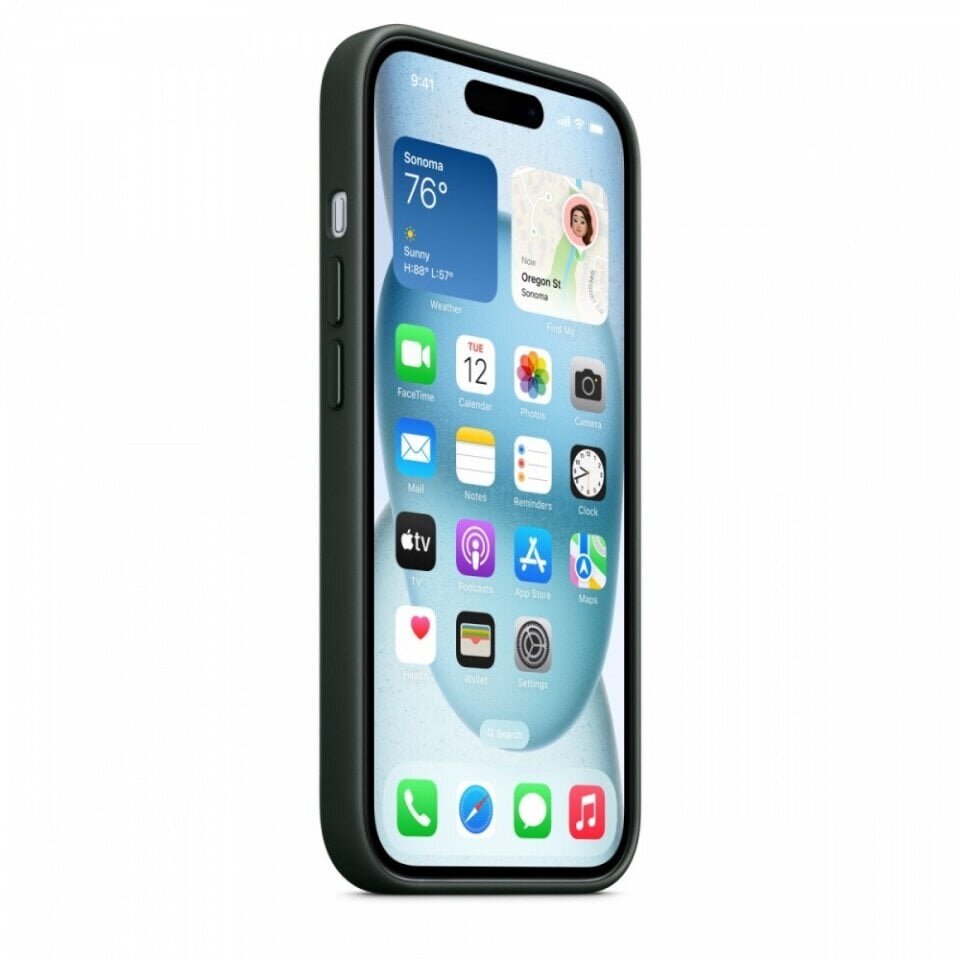 Apple FineWoven Magsafe Case MT3J3ZM/A Evergreen цена и информация | Telefonide kaitsekaaned ja -ümbrised | hansapost.ee