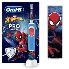 Oral-B Vitality Pro Kids 3+ Spiderman + Travel Case цена и информация | Электрические зубные щетки | hansapost.ee