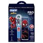 Oral-B Vitality Pro Kids 3+ Spiderman + Travel Case цена и информация | Elektrilised hambaharjad | hansapost.ee
