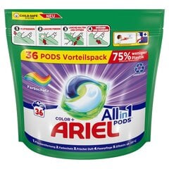 Ariel All-in-1 Pods Colour Pesukapslid, 36 tk цена и информация | Моющие средства | hansapost.ee