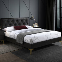 Кровать POEM 160x200см с матрасом HARMONY TOP, темно-серый цена и информация | Кровати | hansapost.ee