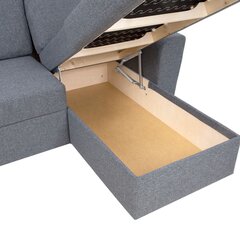 Угловой диван-кровать INGMAR серый цена и информация | Угловые диваны | hansapost.ee