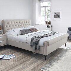 Кровать LUCIA с матрасом HARMONY TOP (86864) 160x200см, обивка из мебельного текстиля, цвет: бежевый цена и информация | Кровати | hansapost.ee