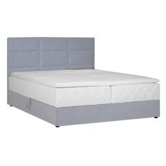 Континентальная кровать LEVI 160x200см, с матрасом, серый цена и информация | Кровати | hansapost.ee