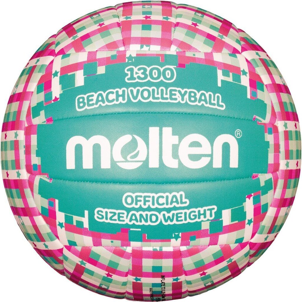 Rannavõrkpalli pall Molten V5B1300-CG, sinine / roosa hind ja info | Võrkpalli pallid | hansapost.ee