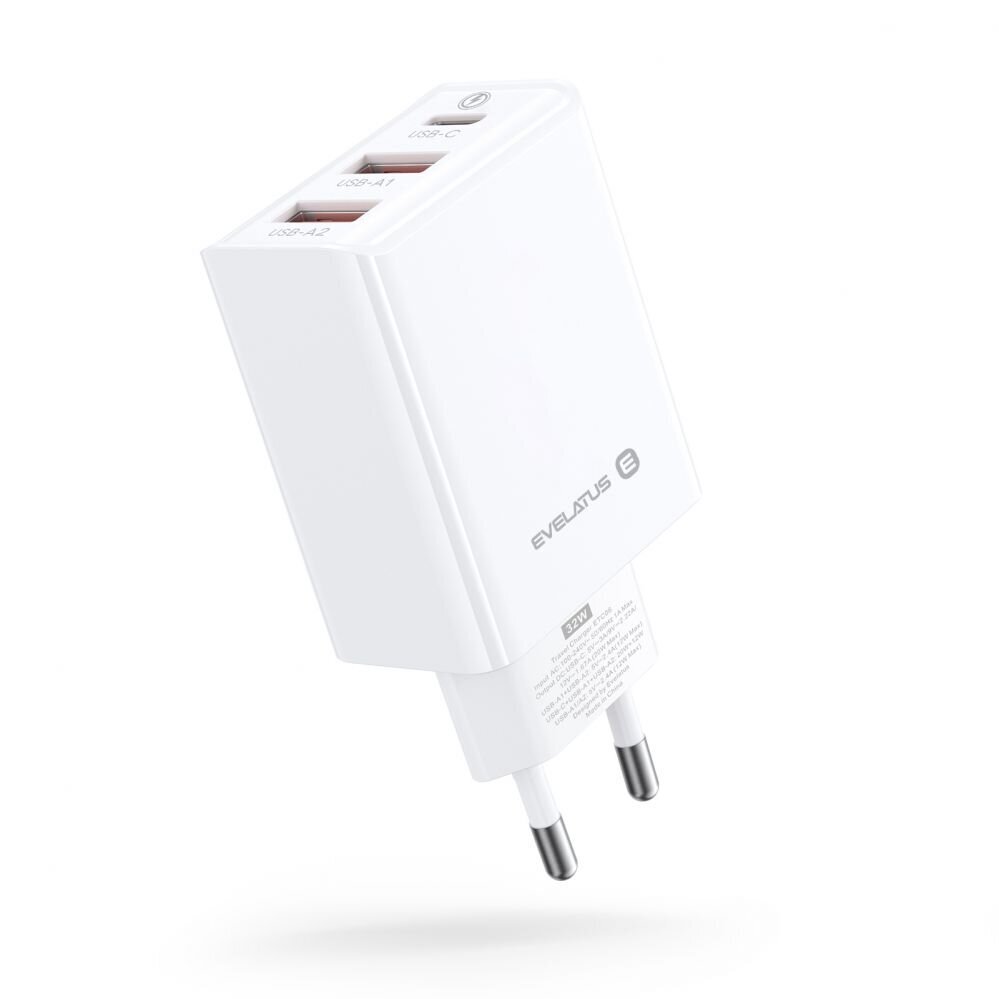 Evelatus Travel Charger ETC06 hind ja info | Laadijad mobiiltelefonidele | hansapost.ee