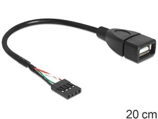 Delock 83291, USB-A/USB pink, 20 см цена и информация | Кабели и провода | hansapost.ee