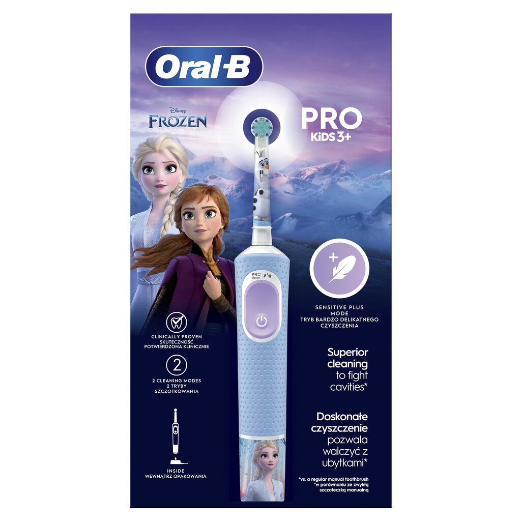 Oral-B Vitality Pro Kids 3+ Frozen hind ja info | Elektrilised hambaharjad | hansapost.ee