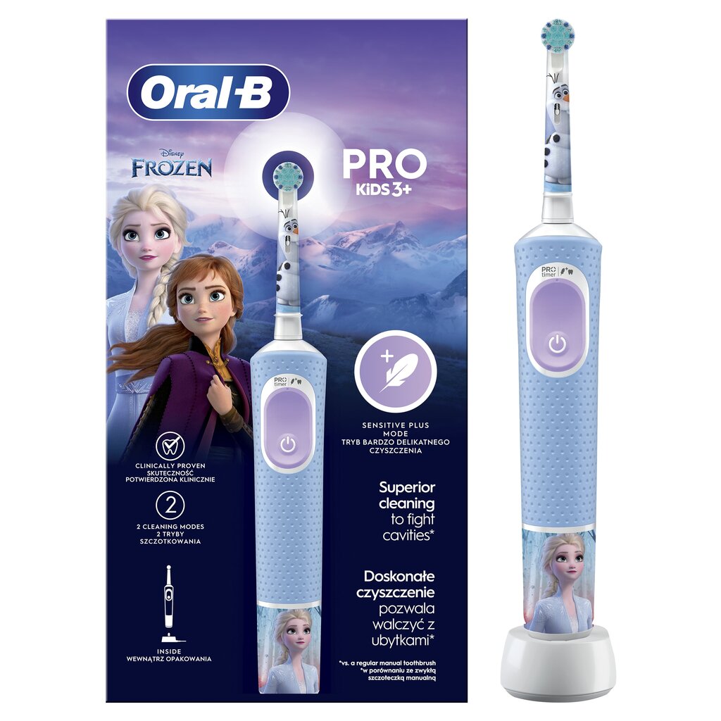 Oral-B Vitality Pro Kids 3+ Frozen hind ja info | Elektrilised hambaharjad | hansapost.ee