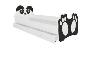 Детская кровать ADRK Furniture Bear 144, 70x140 см, белого/черного цвета цена и информация | Детские кровати | hansapost.ee