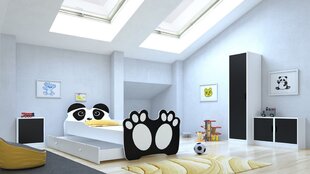 Детская кровать ADRK Furniture Bear 144, 70x140 см, белого/черного цвета цена и информация | Детские кровати | hansapost.ee