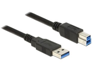 Delock Cable USB 3.0 Type-A male > USB 3.0 Type-B male 1.5 m black price and information | Wires and cables | hansapost.ee