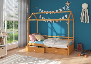 Кровать ADRK Furniture Rose 80x190 см, коричневая цена и информация | Детские кровати | hansapost.ee