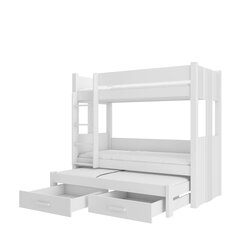 Narivoodi Adrk Furniture Artema, 90x200 cm, valge hind ja info | Lastevoodid | hansapost.ee